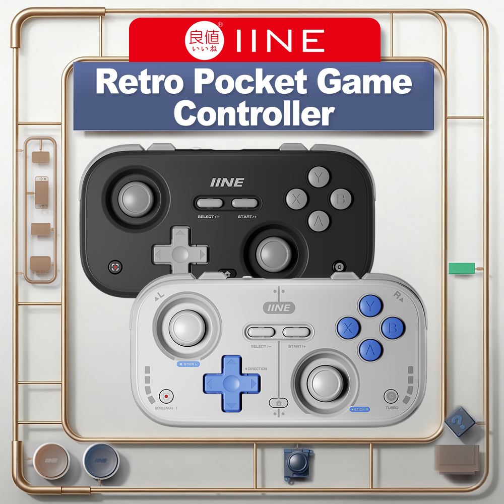 Retro Gaming Corps - IINE 미니 컨트롤러 레트로 포켓 블루투스
