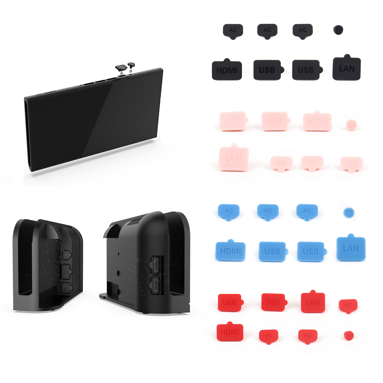 먼지 방지 플러그 실리콘 USB HDMI 타입 C LA - Console Dust Cover 리뷰 및 가격