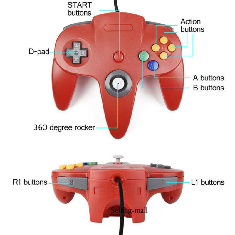 N64 컨트롤러 클래식 USB 유선 원격 게임 패드 게 - Retro Gaming Corps 리뷰 및 가격