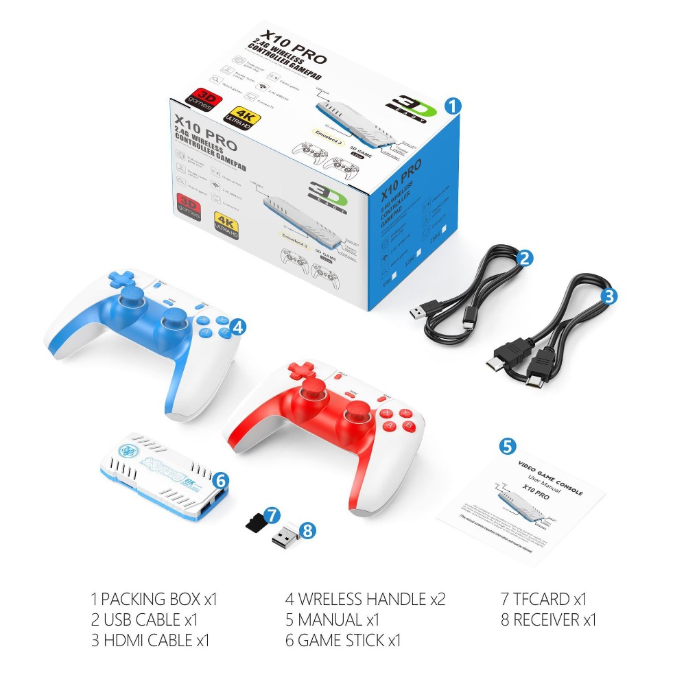 X10 PRO 레트로 게임 콘솔 스틱 128GB TV  - Retro Gaming Hdmi Stick 리뷰 및 가격