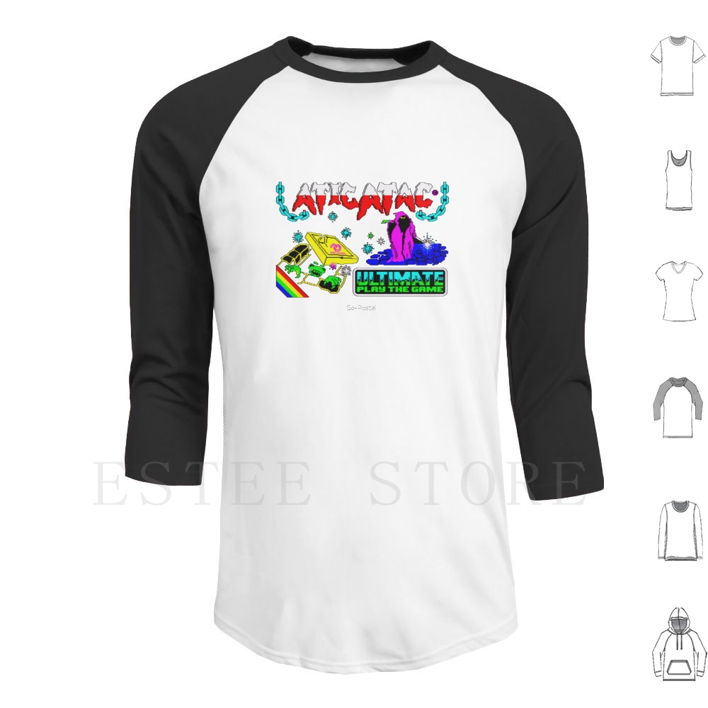 Atic Atac 레트로 게임 디자인 후드티 긴팔 레트 - Retro Gaming Zx Spectrum 리뷰 및 가격